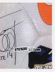 Sticker Fernando Llorente Autografo - Juventus 2013-2014 n. 357 - Footprint