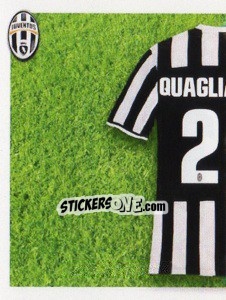 Cromo Quagliarella maglia 27 - Juventus 2013-2014 - Footprint