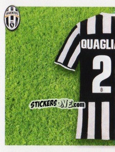 Sticker Quagliarella maglia 27 - Juventus 2013-2014 n. 364 - Footprint