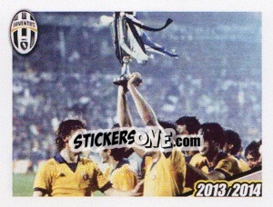 Sticker Coppa delle Coppe 1983/1984 - Juventus 2013-2014 n. 10 - Footprint