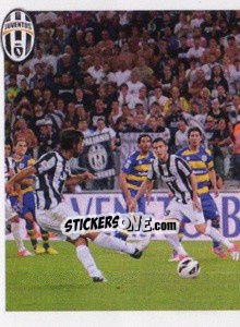 Sticker Juventus-Parma 2-0 - Juventus 2013-2014 n. 65 - Footprint