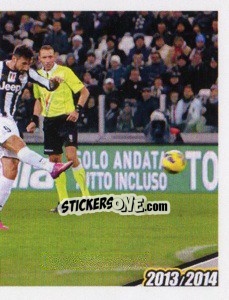 Sticker Juventus-Fiorentina 2-0 - Juventus 2013-2014 n. 70 - Footprint