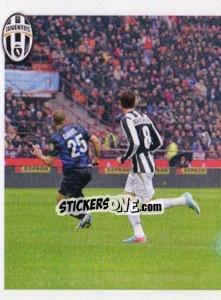Sticker Inter-Juventus 1-2 - Juventus 2013-2014 n. 71 - Footprint