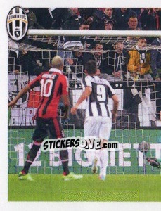 Sticker Juventus-Milan 1-0 - Juventus 2013-2014 n. 73 - Footprint