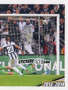 Figurina Juventus-Milan 1-0 - Juventus 2013-2014 - Footprint