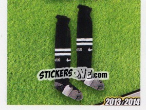 Sticker Kit gara Portiere - Juventus 2013-2014 n. 88 - Footprint