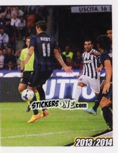 Sticker Arturo Vidal Inter-Jiventus 1-1 - Juventus 2013-2014 - Footprint