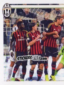 Sticker Andrea Pirlo Juventus-Milan 3-2 - Juventus 2013-2014 n. 95 - Footprint
