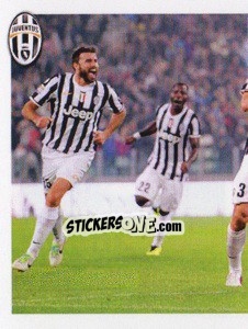 Sticker Giorgio Chiellini Juventus-Milan 3-2 - Juventus 2013-2014 n. 97 - Footprint