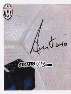 Cromo Antonio Conte Autografo - Juventus 2013-2014 - Footprint