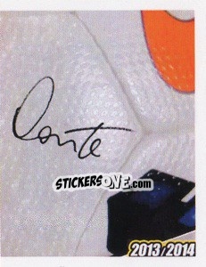 Sticker Antonio Conte Autografo - Juventus 2013-2014 - Footprint