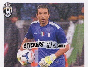 Sticker Buffon in Azione - Juventus 2013-2014 n. 110 - Footprint