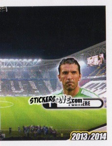 Sticker Buffon, portiere - Juventus 2013-2014 n. 113 - Footprint