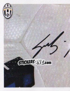Sticker Buffon Autografo - Juventus 2013-2014 n. 116 - Footprint