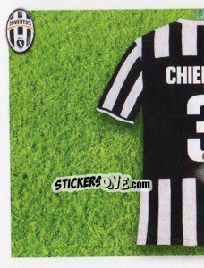 Sticker Chiellini maglia 3 - Juventus 2013-2014 - Footprint