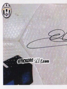 Figurina Chiellini Autografo - Juventus 2013-2014 - Footprint