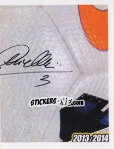 Sticker Chiellini Autografo - Juventus 2013-2014 n. 147 - Footprint