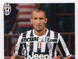 Sticker Giorgio Chiellini - Juventus 2013-2014 n. 148 - Footprint