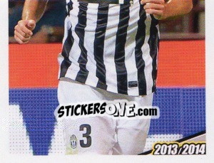 Sticker Giorgio Chiellini - Juventus 2013-2014 - Footprint