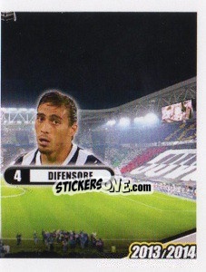 Sticker Caceres, difensore - Juventus 2013-2014 - Footprint