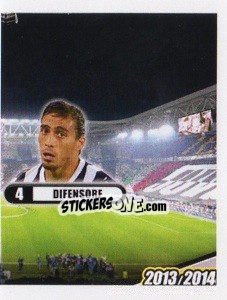 Figurina Caceres, difensore - Juventus 2013-2014 - Footprint