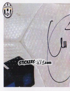 Sticker Caceres Autografo - Juventus 2013-2014 n. 156 - Footprint