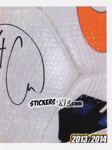 Sticker Caceres Autografo - Juventus 2013-2014 n. 157 - Footprint