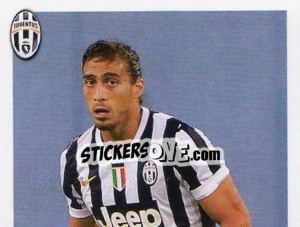 Sticker Martin Caceres - Juventus 2013-2014 n. 158 - Footprint