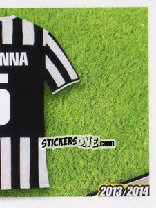 Sticker Ogbonna maglia 5 - Juventus 2013-2014 - Footprint