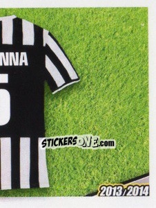 Sticker Ogbonna maglia 5 - Juventus 2013-2014 n. 165 - Footprint