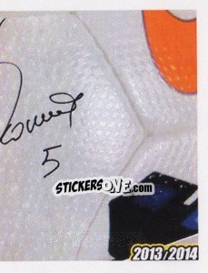 Sticker Ogbonna Autografo - Juventus 2013-2014 n. 167 - Footprint