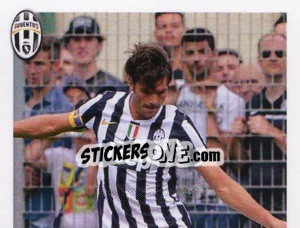 Sticker De Ceglie in Azione - Juventus 2013-2014 - Footprint