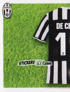 Sticker De Ceglie maglia 11 - Juventus 2013-2014 - Footprint