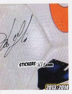 Sticker De Ceglie Autografo - Juventus 2013-2014 n. 177 - Footprint