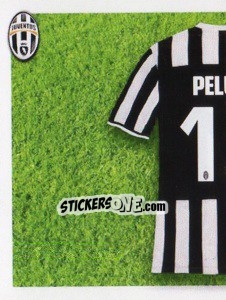 Sticker Peluso maglia 13 - Juventus 2013-2014 n. 184 - Footprint