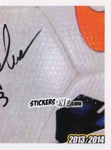 Cromo Peluso Autografo - Juventus 2013-2014 - Footprint