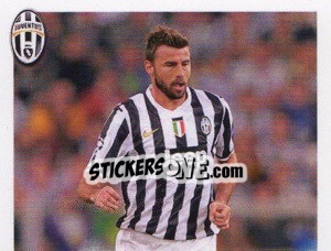 Sticker Barzagli in Azione - Juventus 2013-2014 n. 190 - Footprint
