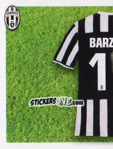 Sticker Barzagli maglia 15 - Juventus 2013-2014 - Footprint