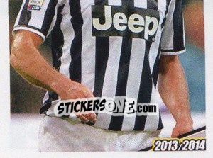 Sticker Andrea Barzagli - Juventus 2013-2014 n. 199 - Footprint