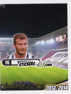 Sticker Motta, difensore - Juventus 2013-2014 n. 203 - Footprint