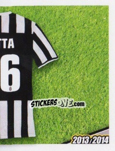 Sticker Motta maglia 16 - Juventus 2013-2014 n. 205 - Footprint