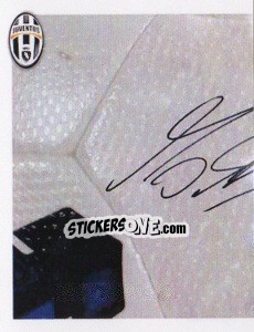 Sticker Motta Autografo - Juventus 2013-2014 - Footprint
