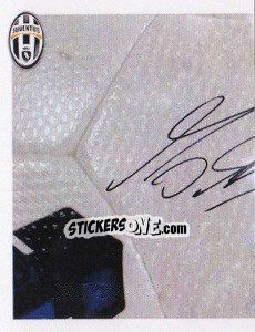Sticker Motta Autografo - Juventus 2013-2014 n. 206 - Footprint