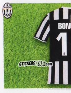 Sticker Bonucci maglia 19 - Juventus 2013-2014 n. 214 - Footprint