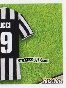 Sticker Bonucci maglia 19 - Juventus 2013-2014 n. 215 - Footprint