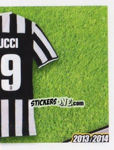 Cromo Bonucci maglia 19 - Juventus 2013-2014 - Footprint