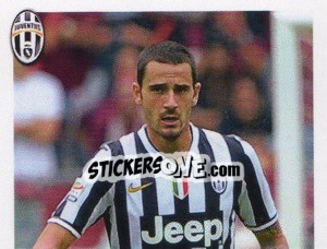 Sticker Leonardo Bonucci - Juventus 2013-2014 - Footprint