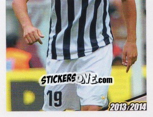 Sticker Leonardo Bonucci - Juventus 2013-2014 n. 219 - Footprint