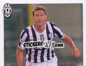 Sticker Lichtsteiner in Azione - Juventus 2013-2014 n. 220 - Footprint
