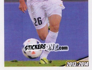 Sticker Lichtsteiner in Azione - Juventus 2013-2014 - Footprint